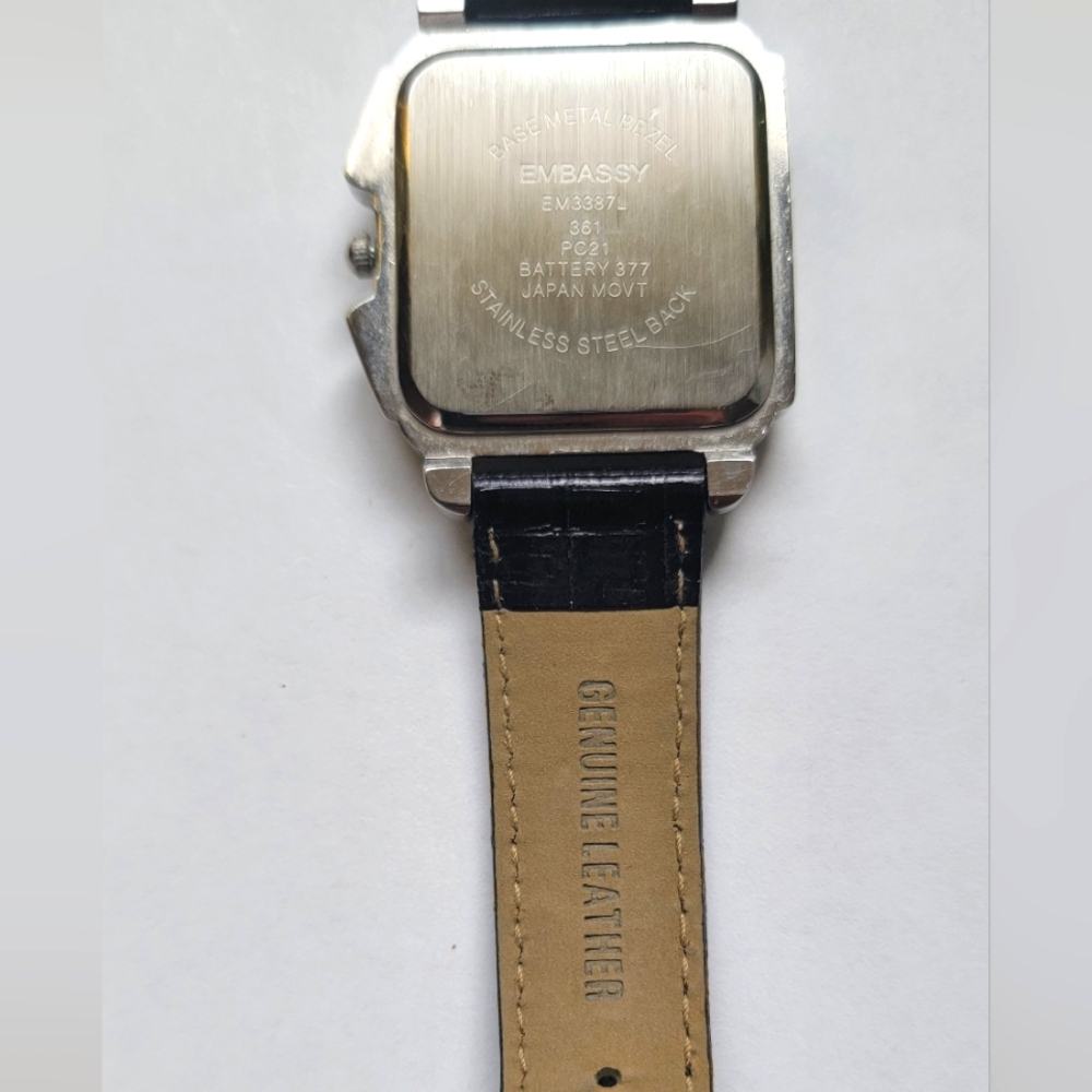 Embassy Embellished Rhinestone Bezel Square Face - Picture 6 of 9